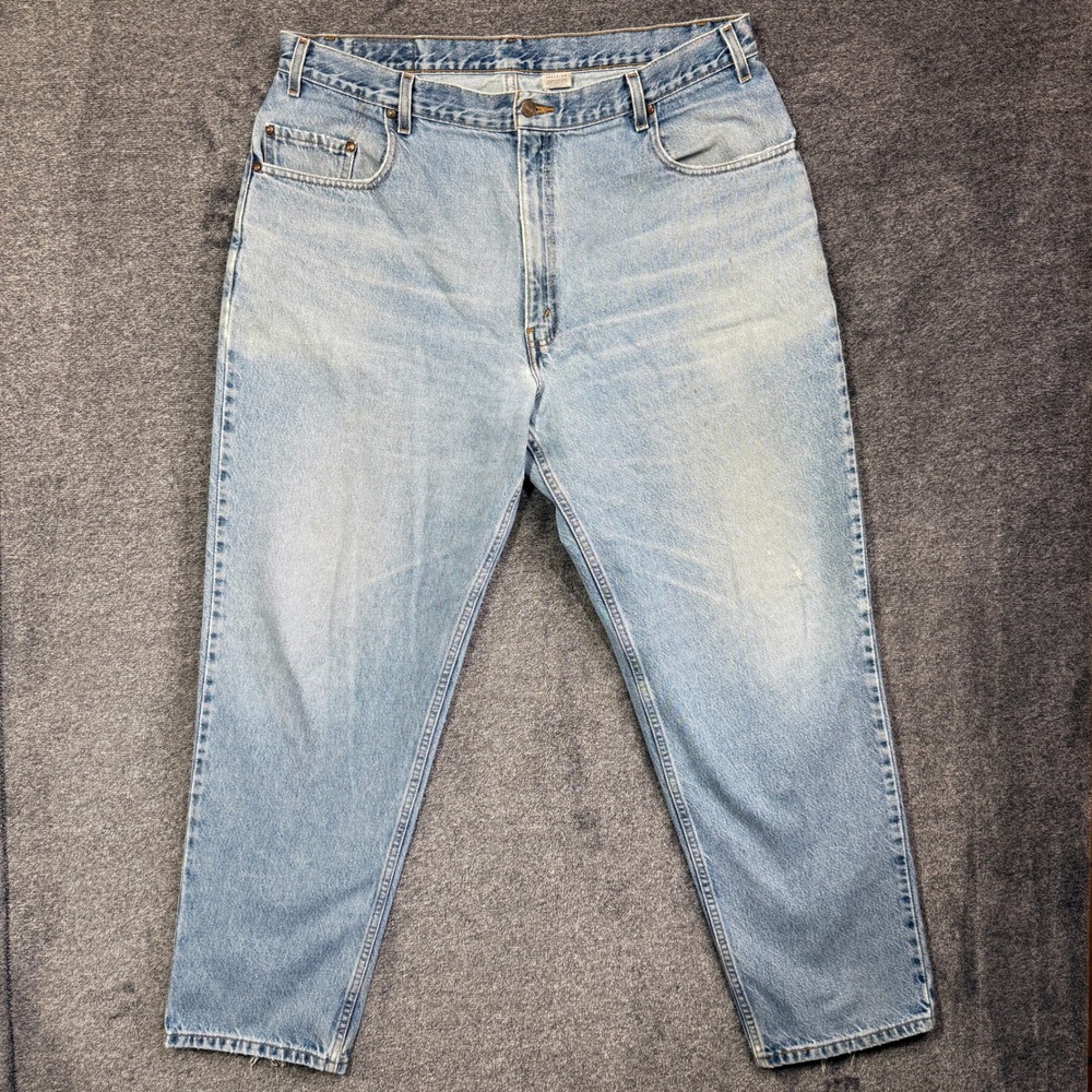 Vintage Levi's 545 Loose Fit Jeans Mens 40x32 Light Wash Denim Orange‎ Tab